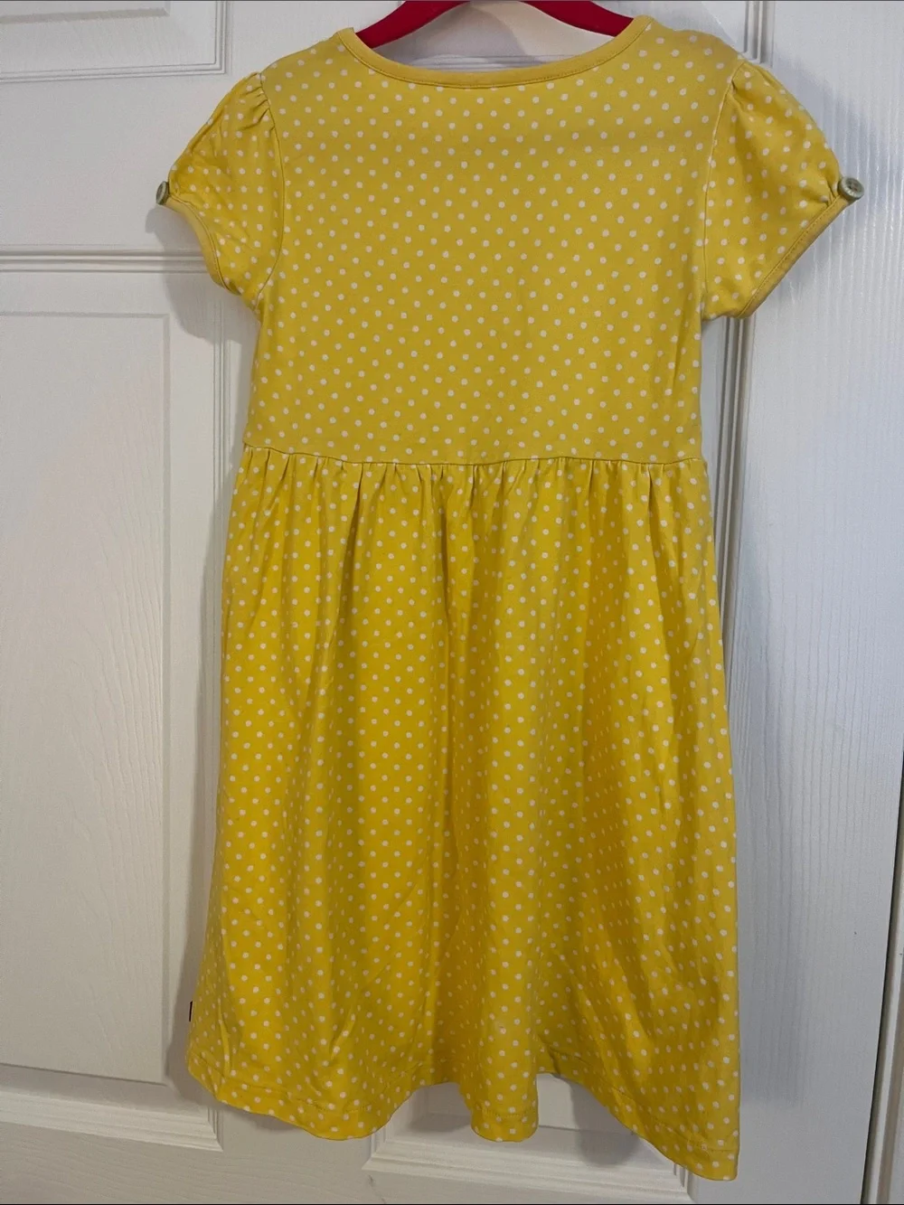 Matilda Jane Sunny Yellow Polka Dot Dress with Socks 6